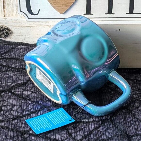 Starbucks Halloween Skull Mug 14oz Blue Iridescent Ceramic Limited Edition 2025 - Picture 6 of 8